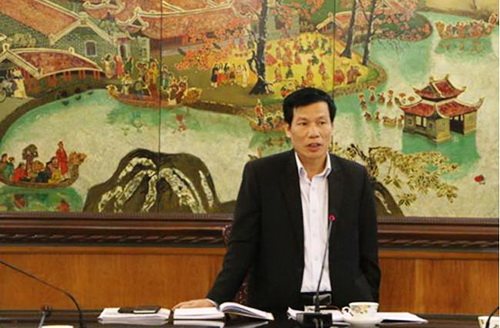 Bộ trưởng Bộ VHTTDL Nguyễn Ngọc Thiện phát biểu tại buổi làm việc